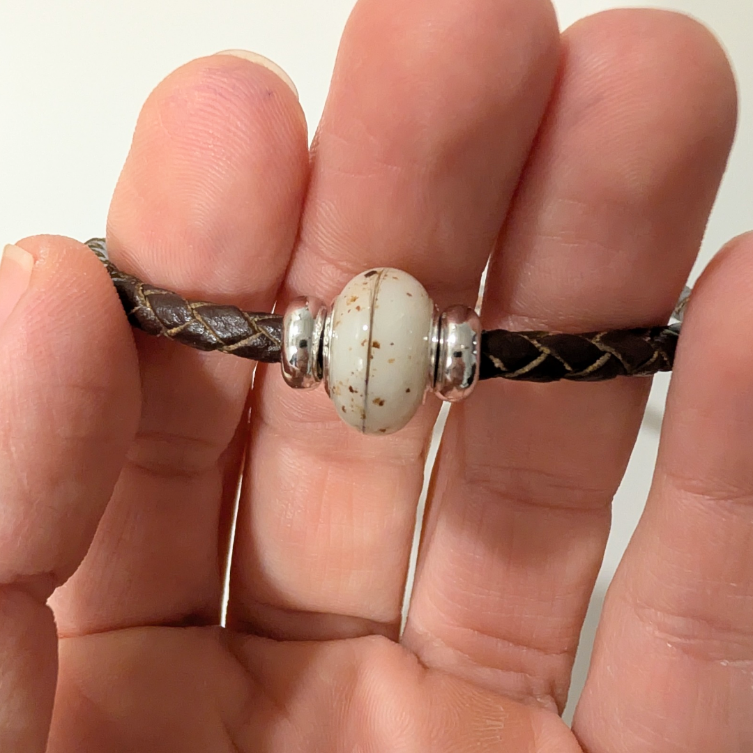 Pulsera con Cuenta/charm de leche materna