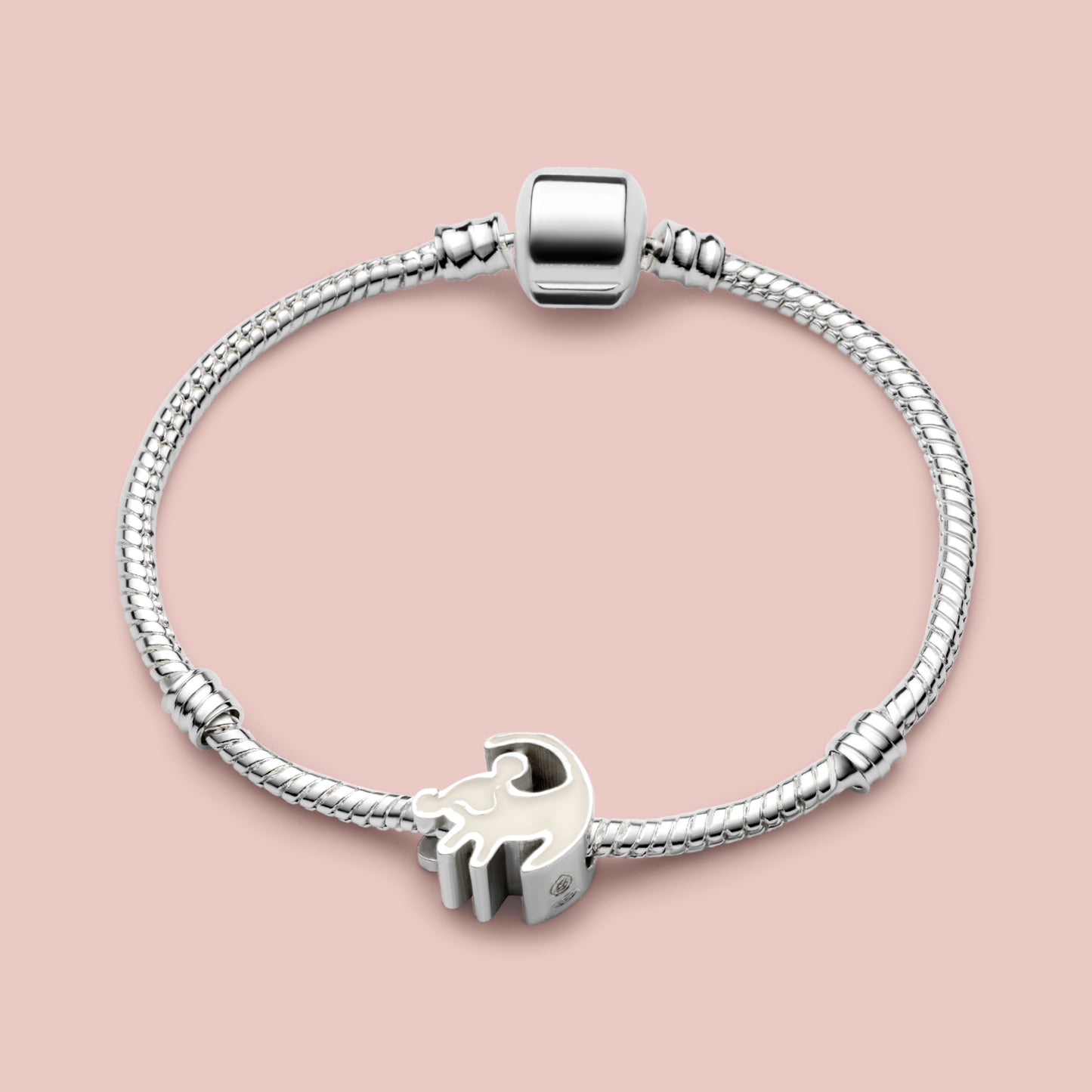 Cuenta / Charm de pulsera Simba de leche materna