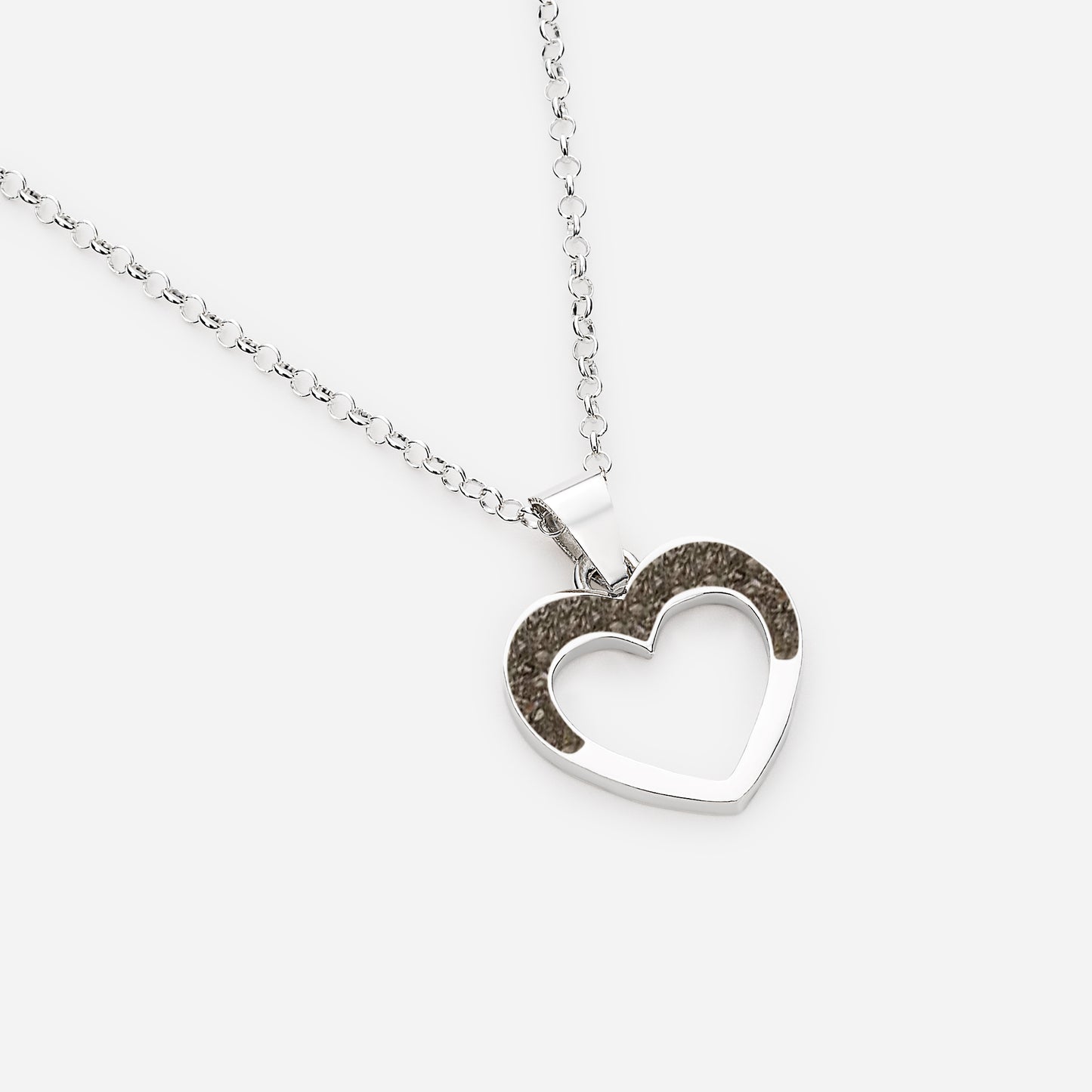 Colgante mini corazón latiendo de cenizas