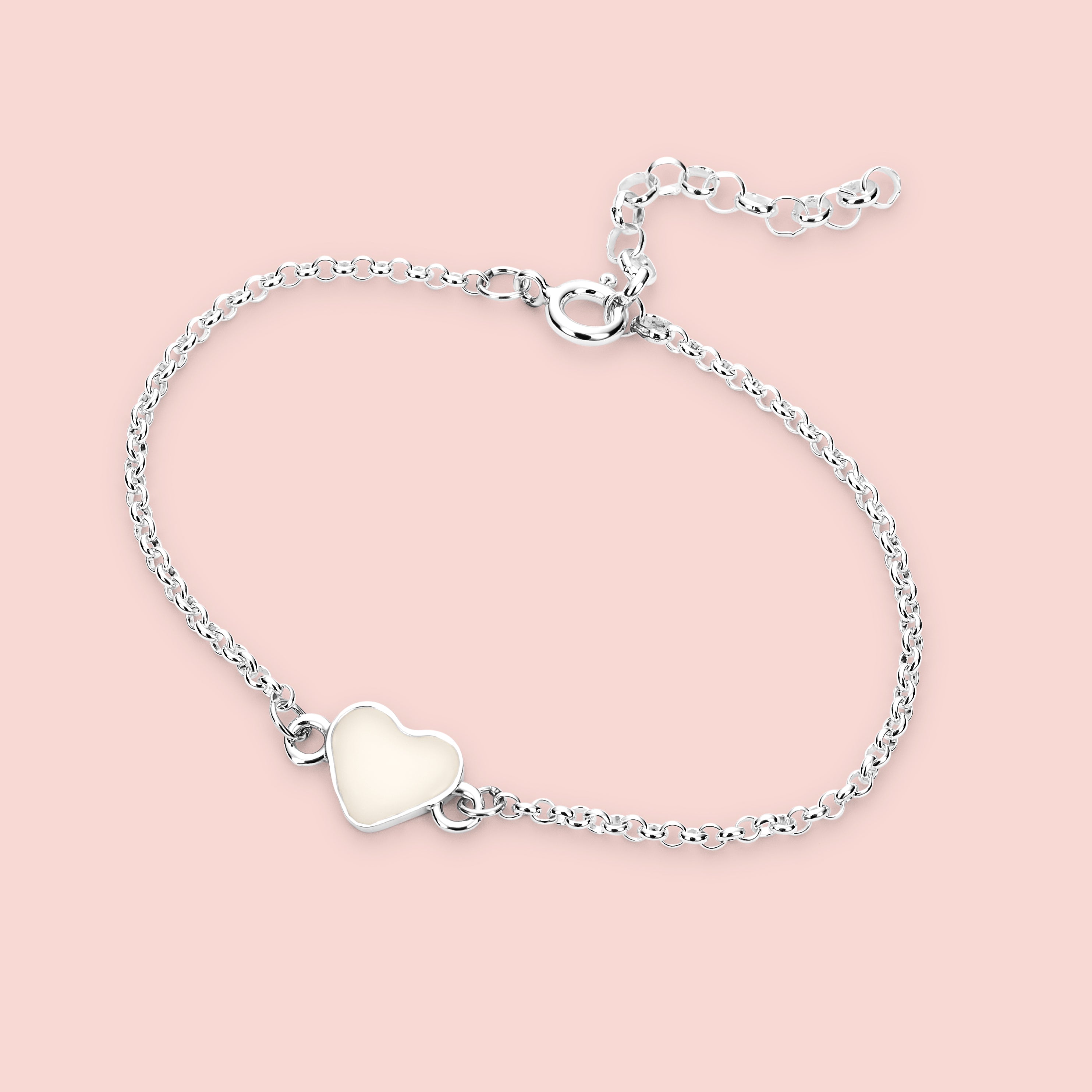Pulsera corazón de leche materna