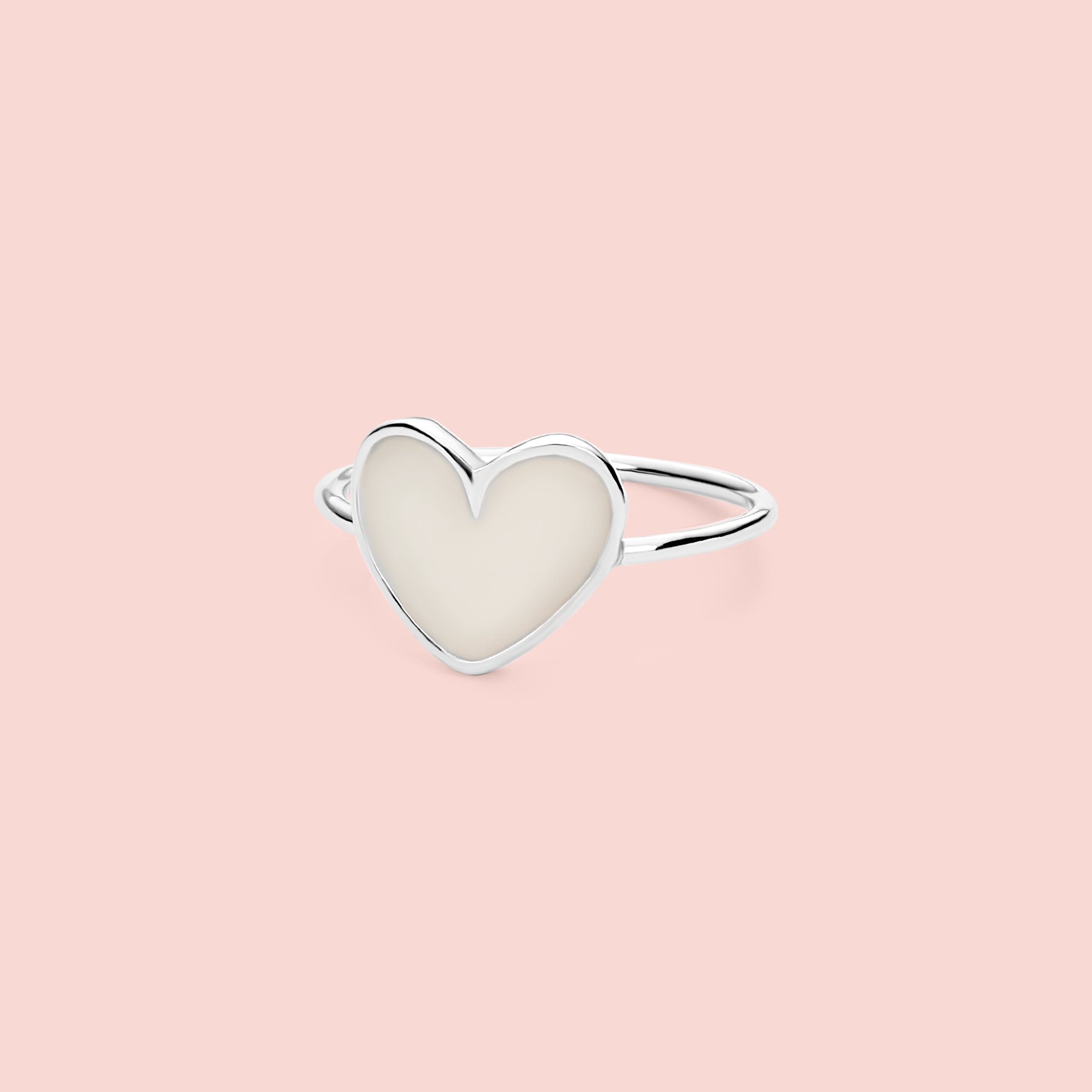 Anillo corazón de leche materna