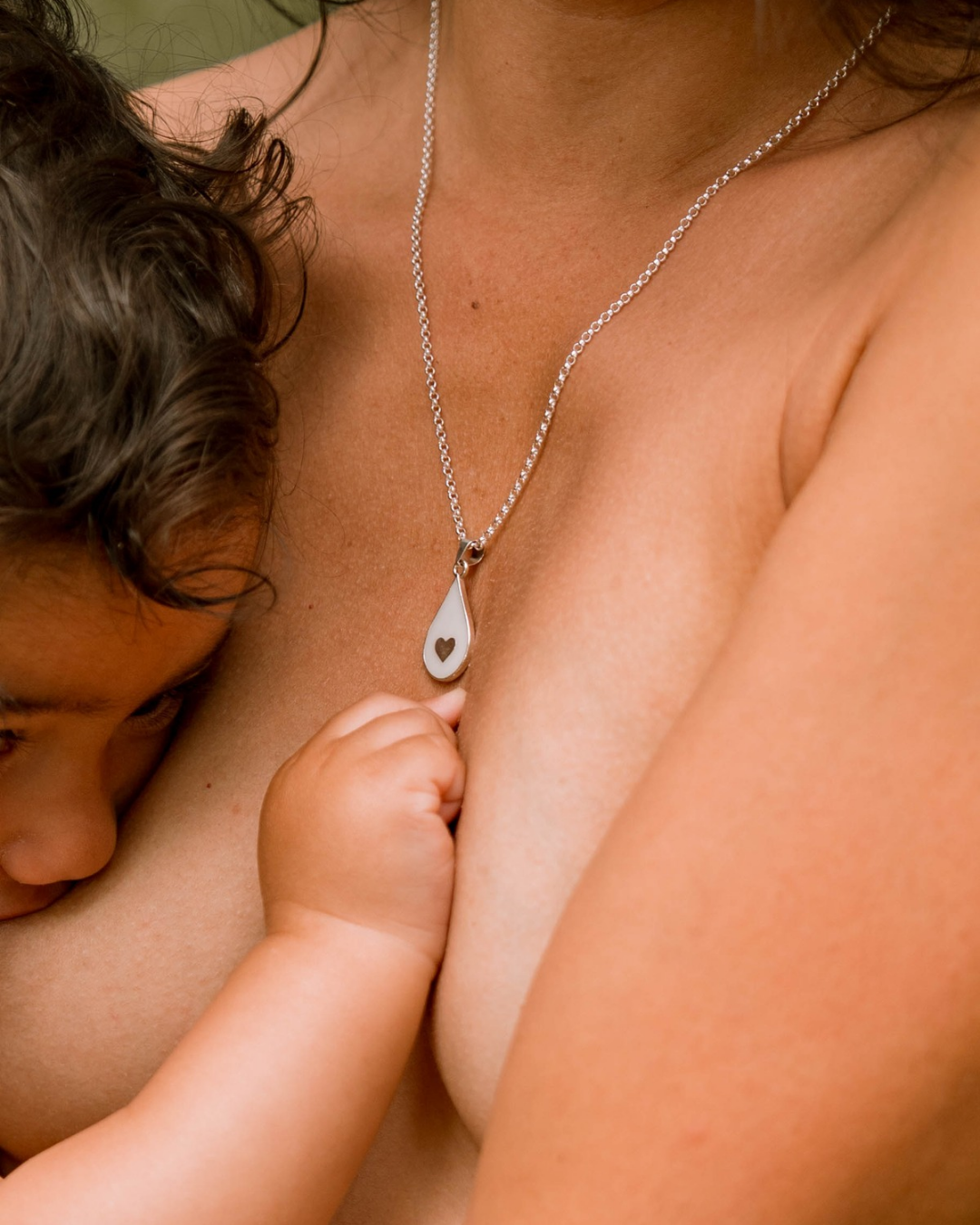 Colgante gota de amor de leche materna