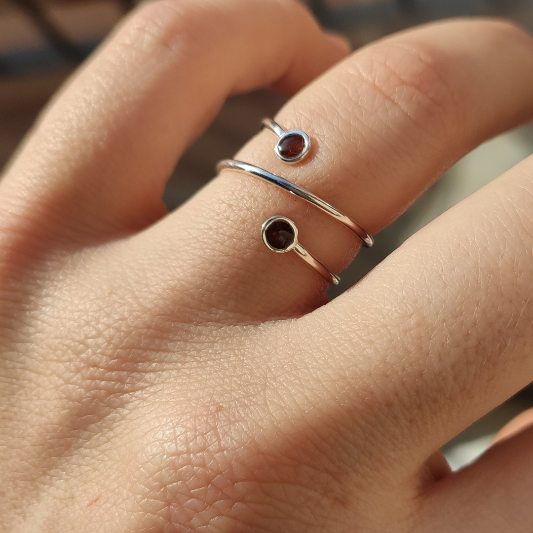 Anillo círculos enlazados de leche materna