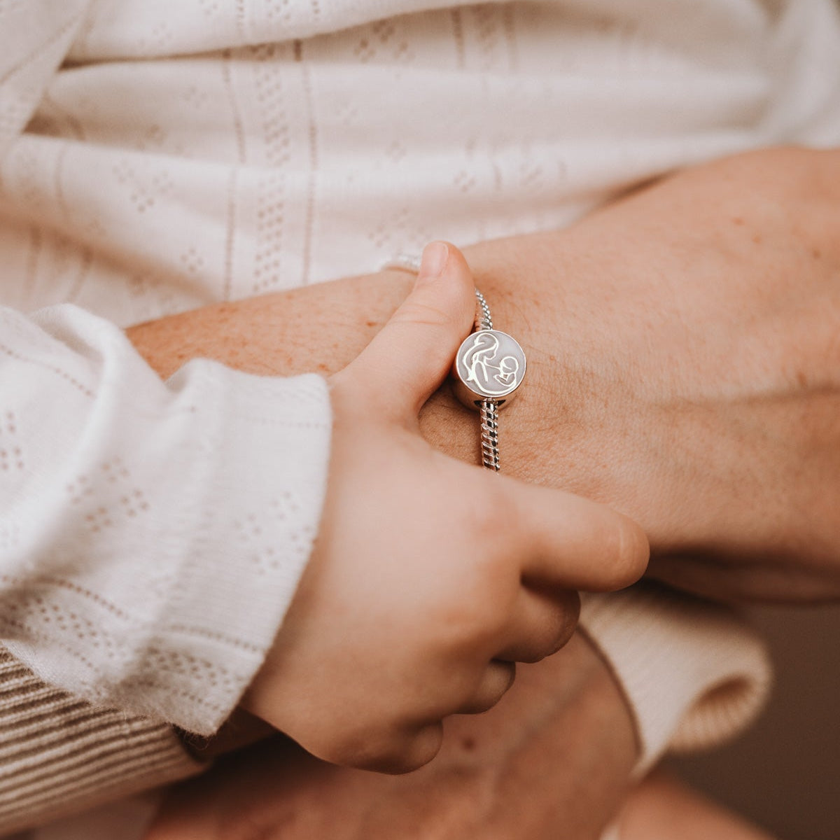 Cuenta/Charm pulsera amamantar de Leche materna