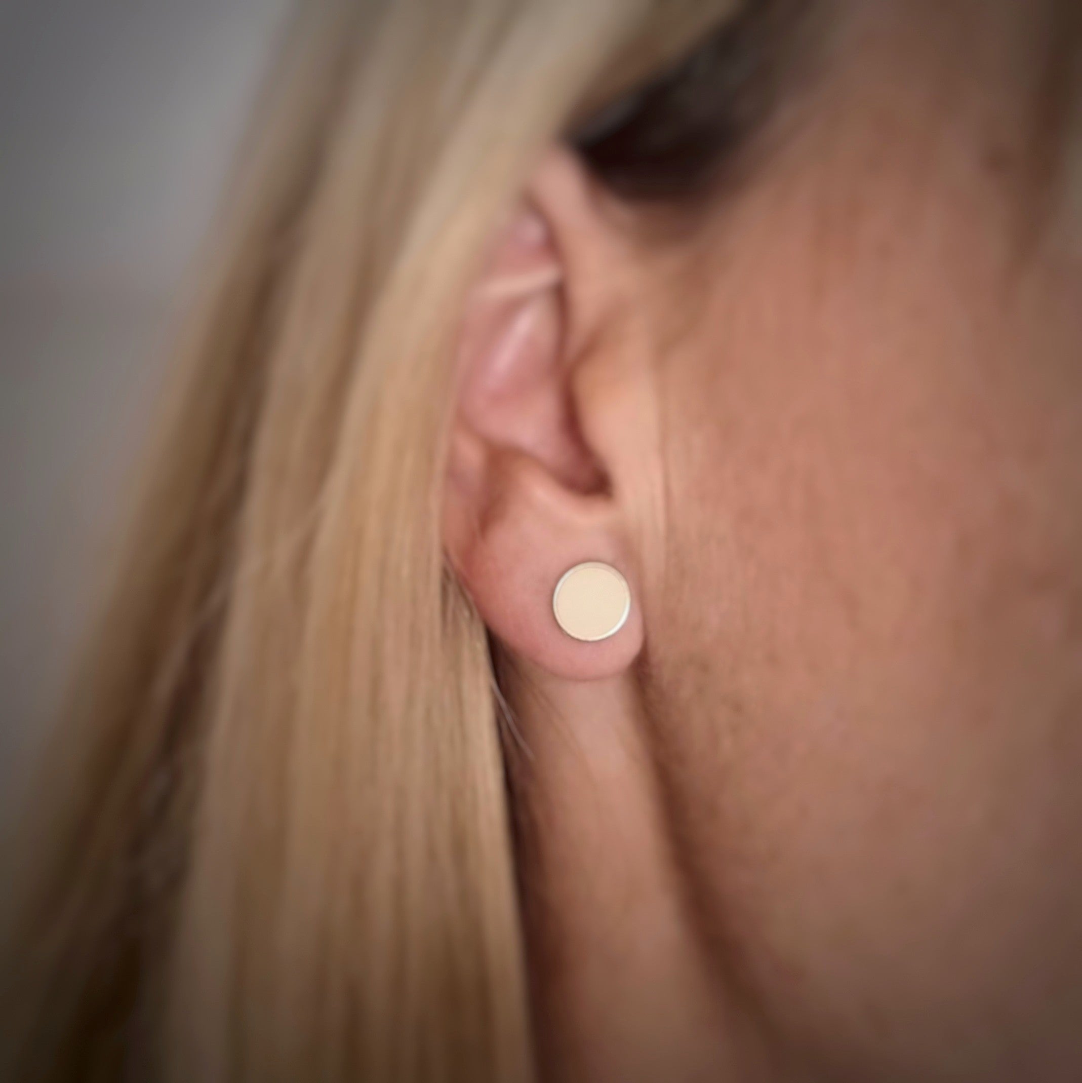 Pendientes círculo de leche materna