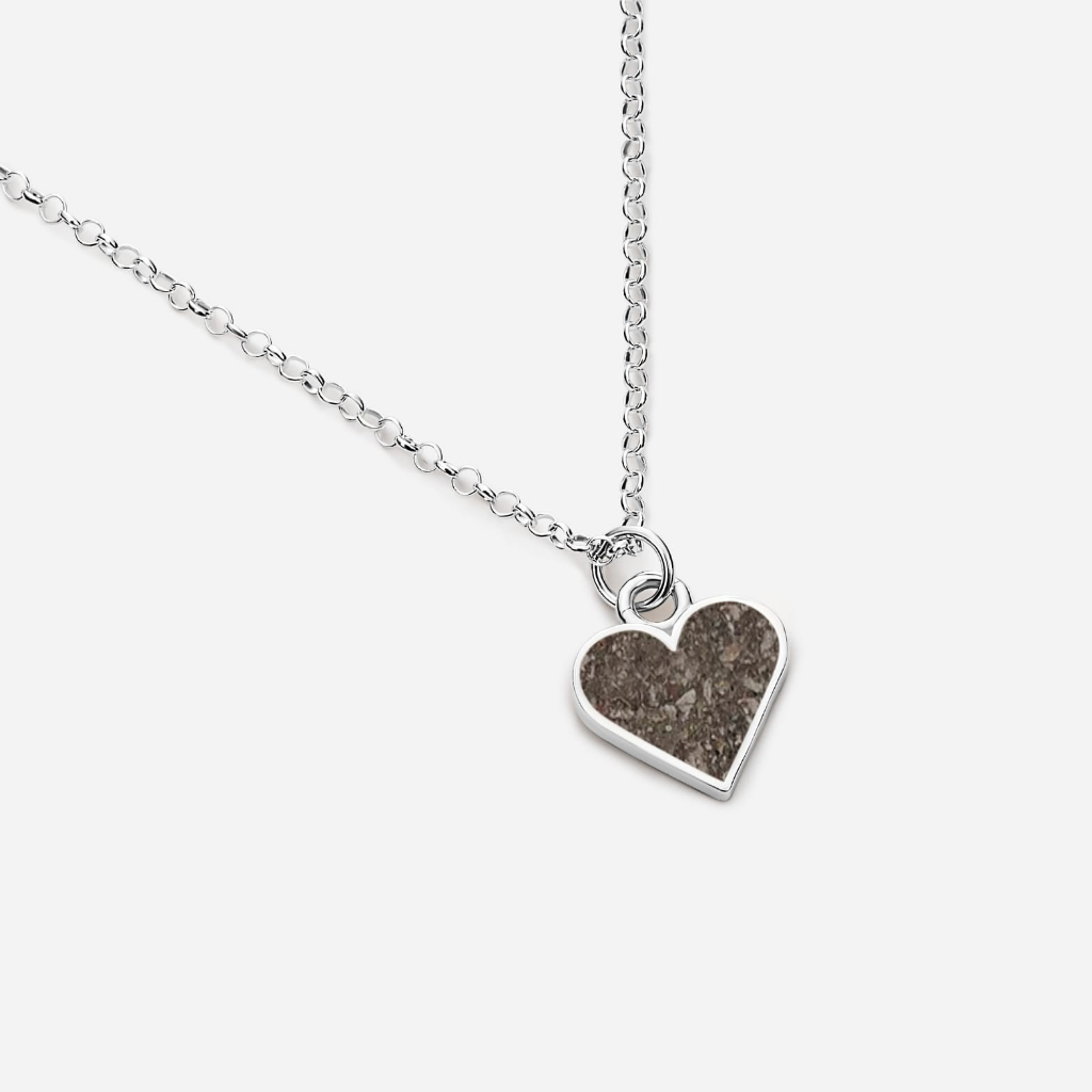Colgante mini corazón de cenizas