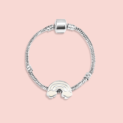 Cuenta/Charm pulsera arcoiris de leche materna