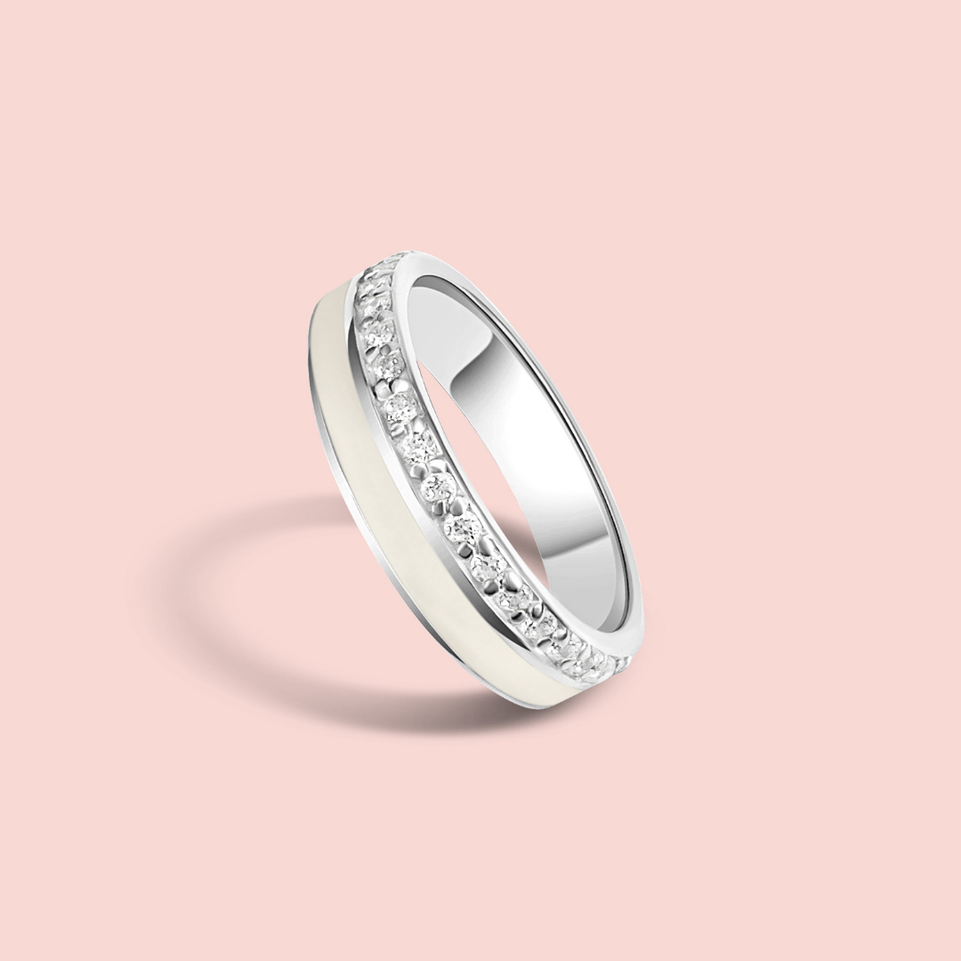 Anillo alianza luz de vida de leche materna