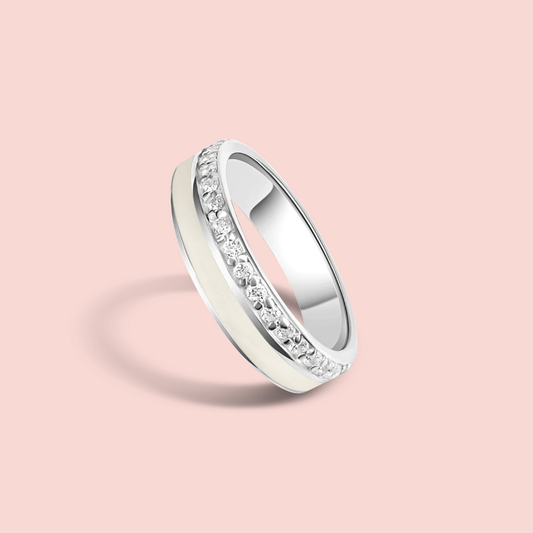 Anillo alianza luz de vida de leche materna