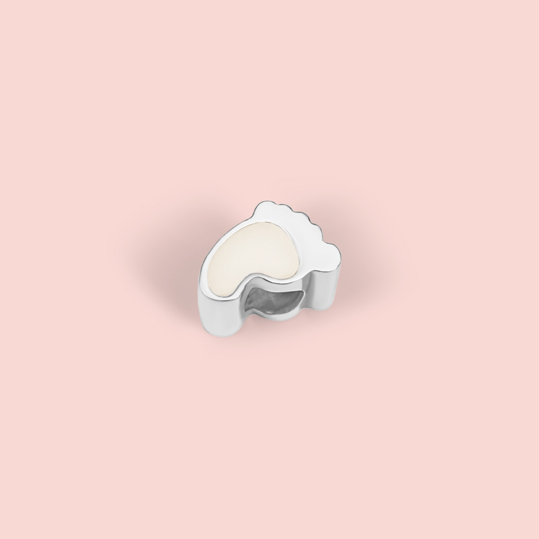 Cuenta/ Charm pulsera Pie de leche materna