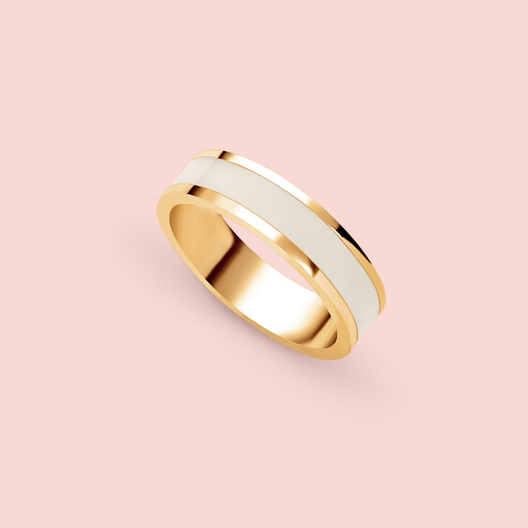 Anillo alianza de Leche Materna ORO 18K