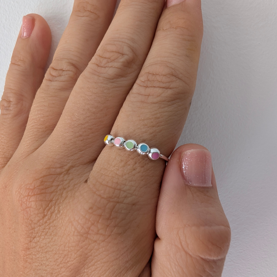Anillo bolas giratorias de leche materna