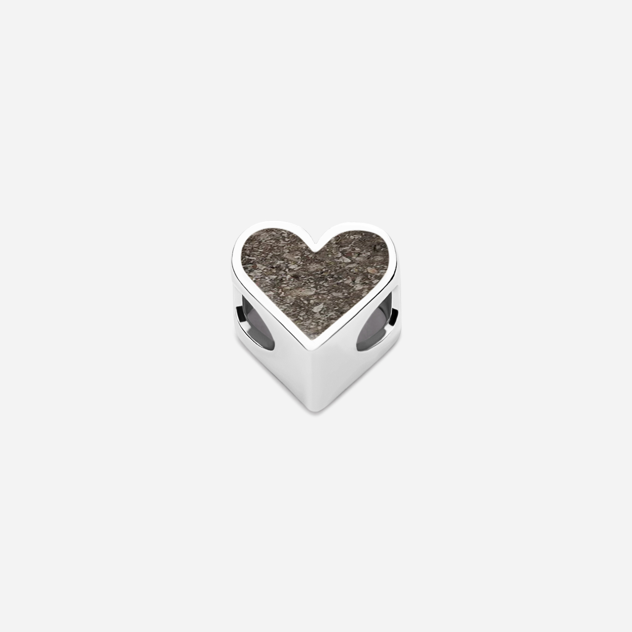 Cuenta corazón para pulsera de cenizas