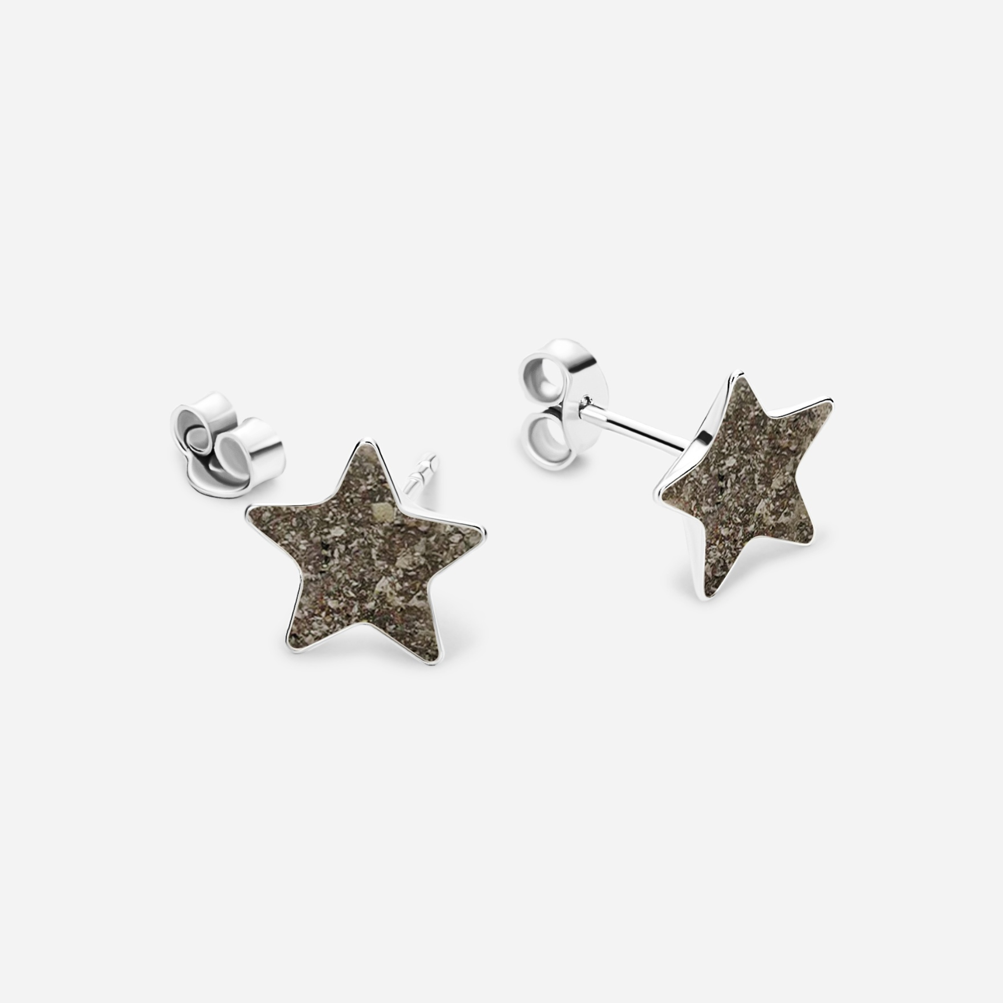 Pendientes estrellas de cenizas