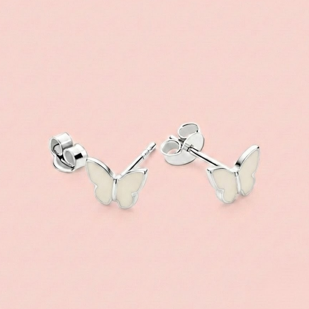 Pendientes mariposa de leche materna