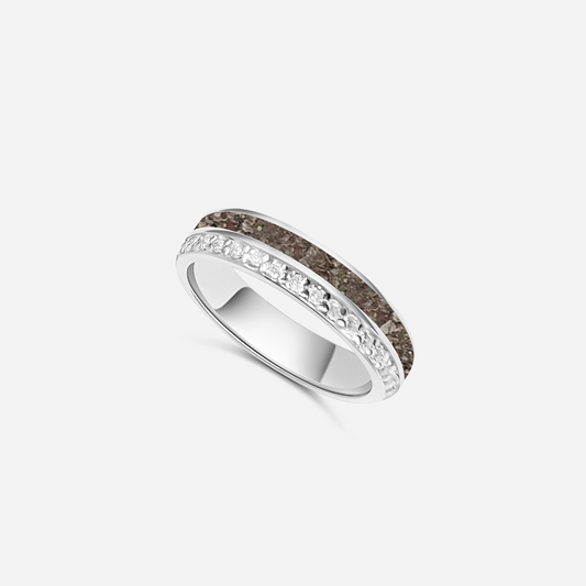 Anillo alianza luz de cenizas