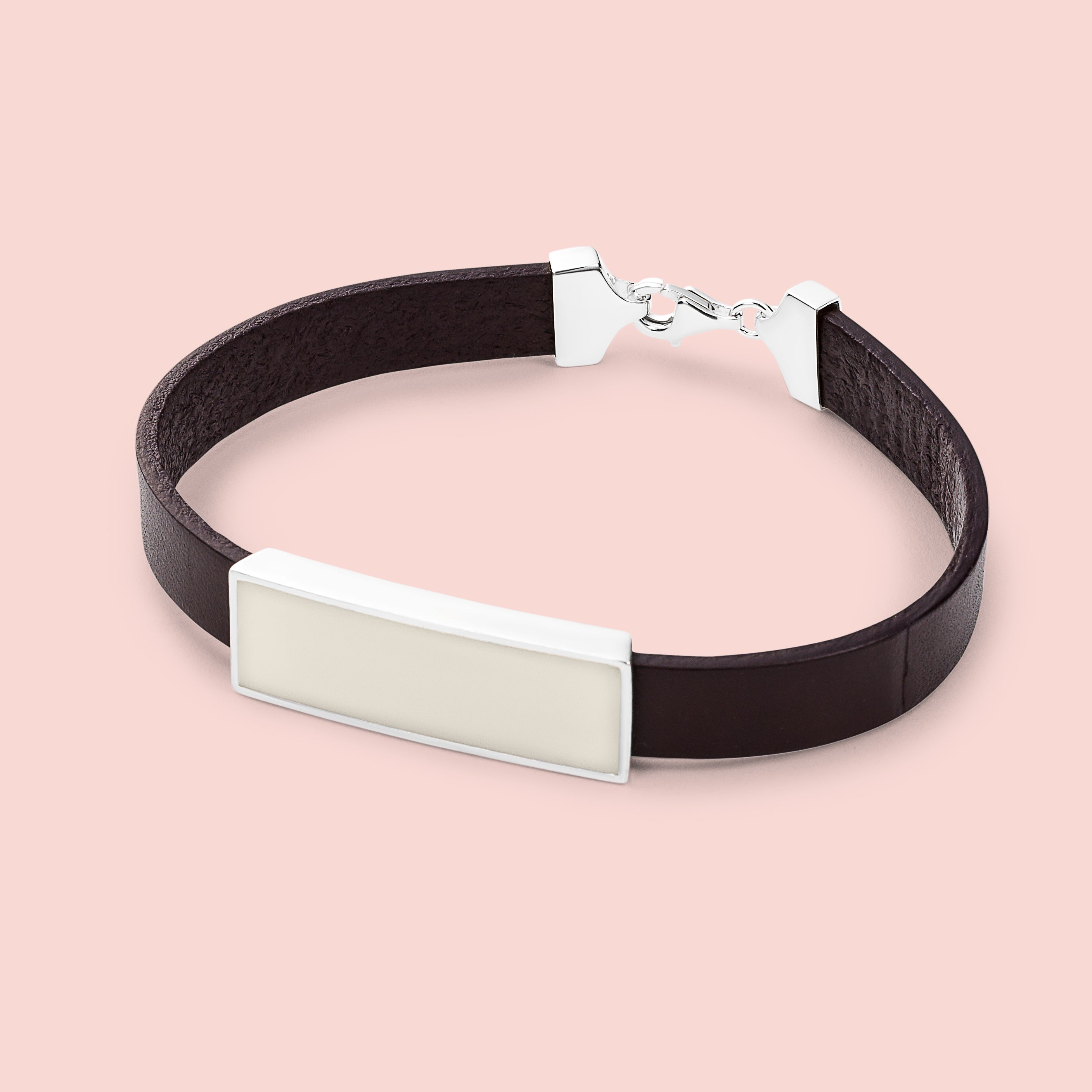 Pulsera con chapa personalizada de leche materna