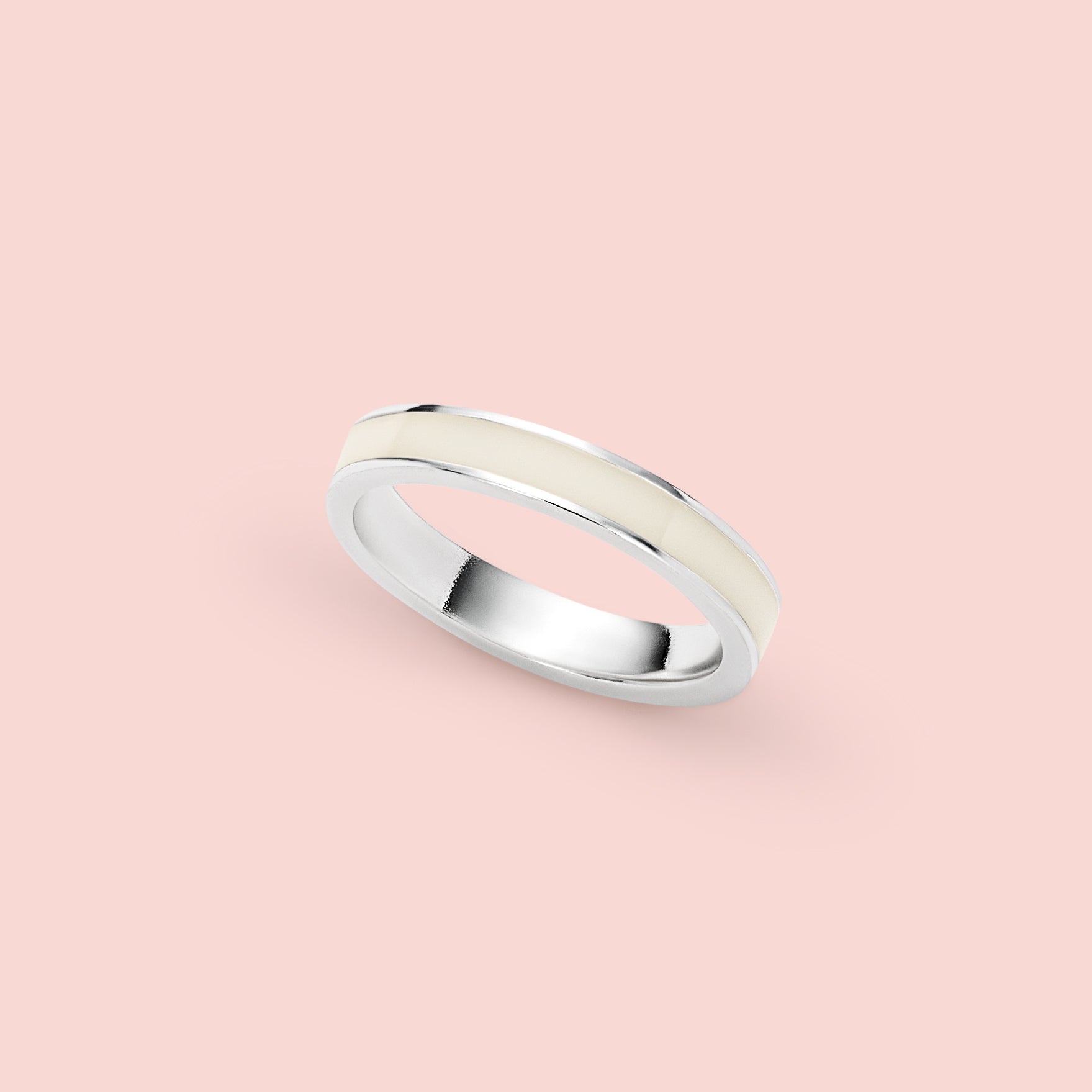 Anillo alianza fina de leche materna