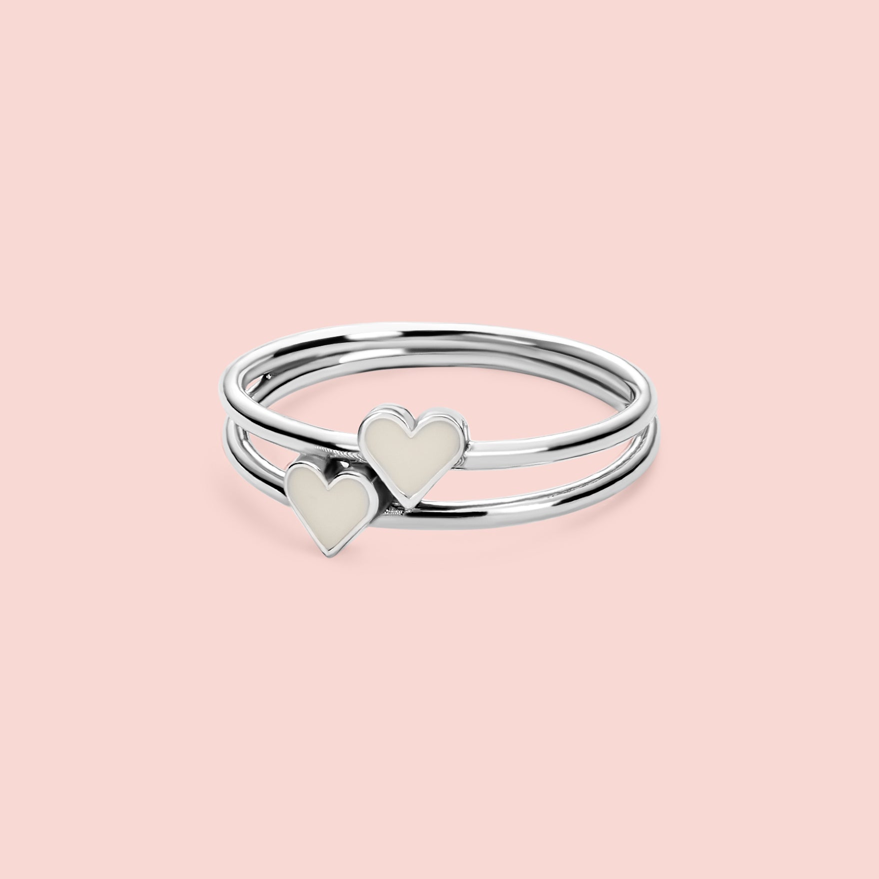 Anillo corazones unidos de Leche Materna
