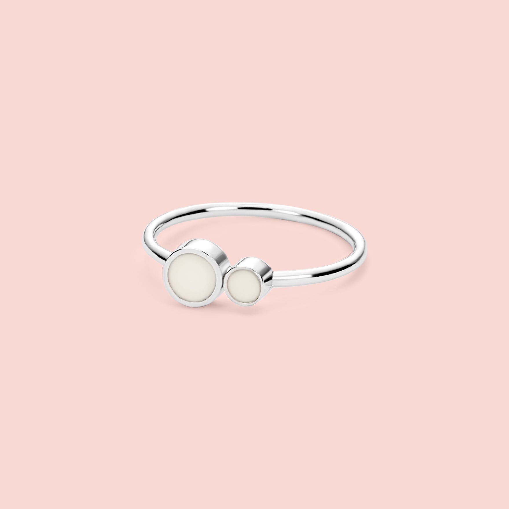 Anillo círculos unidos de leche materna
