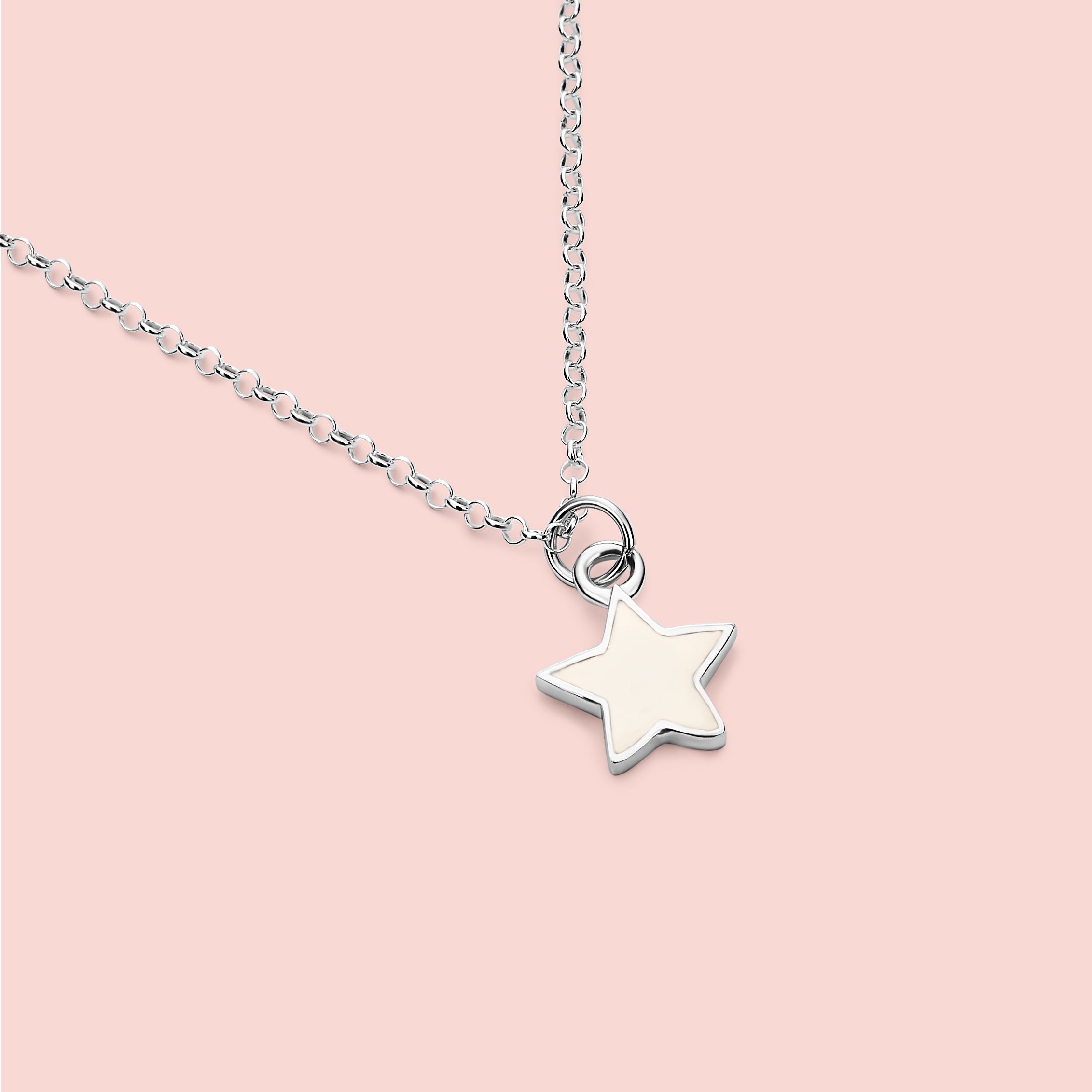Colgante con forma de mini estrella de leche materna en plata de ley, joya maternal personalizada hecha a mano
