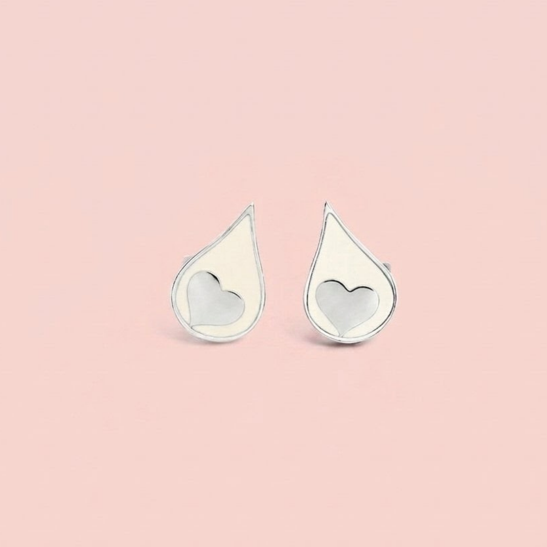 Pendientes gota de amor de leche materna