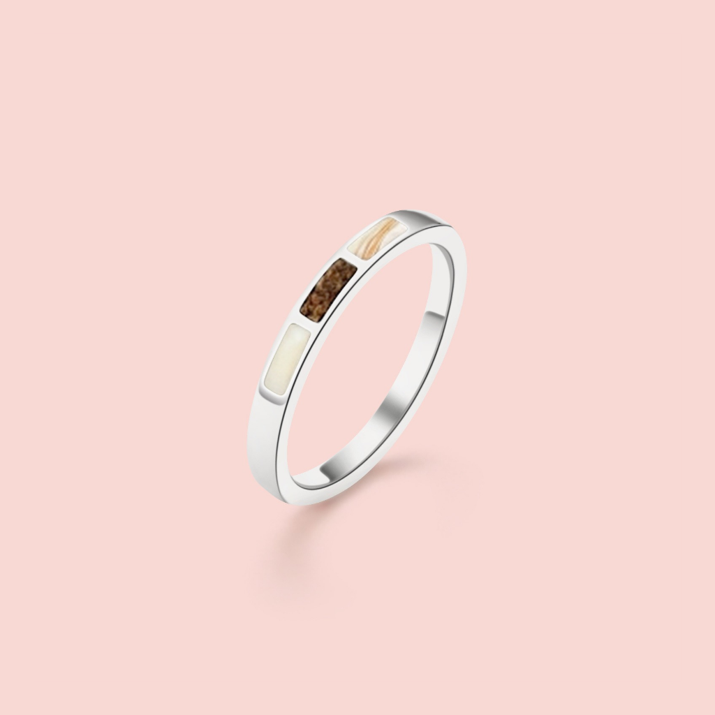 Anillo rectángulos de leche materna