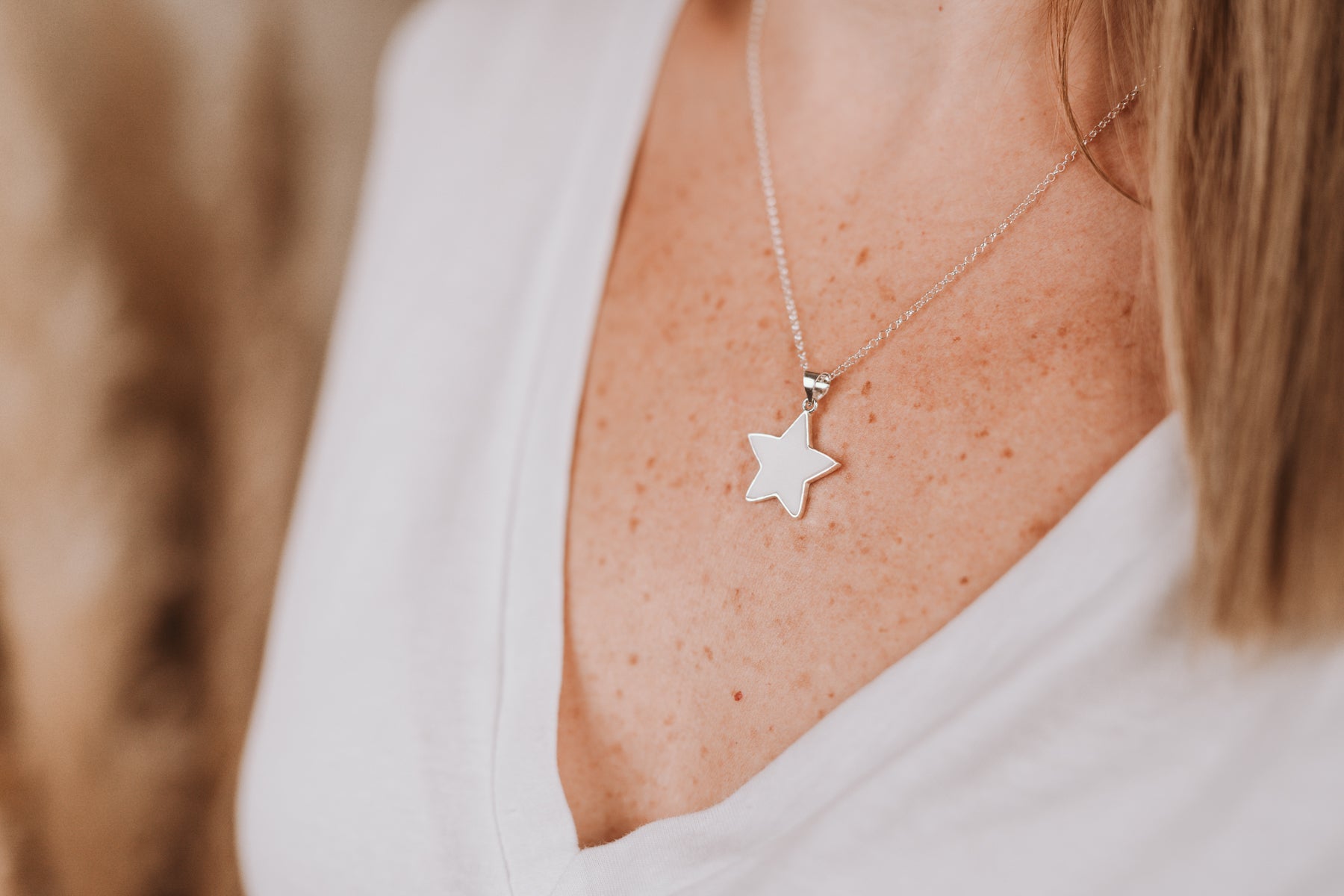 Colgante estrella de leche materna